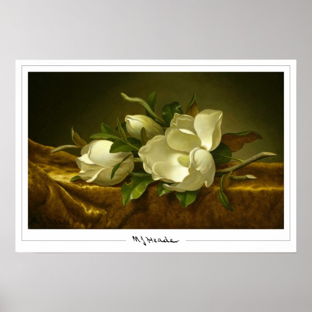 Martin Johnson Heade Zedign Art Poster #27 (Vorne)