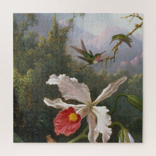Martin Johnson Heade - zwei Kolibris Puzzle