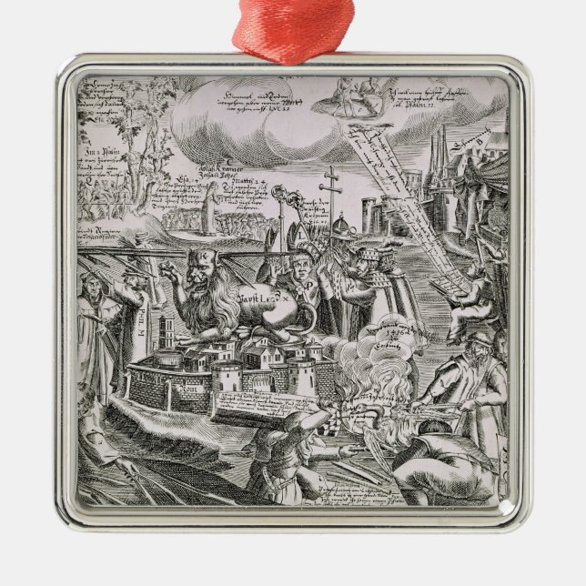 Martin Luther 2 Ornament Aus Metall (Vorne)