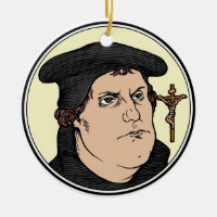 Martin Luther, der Christus bekennt, crucified