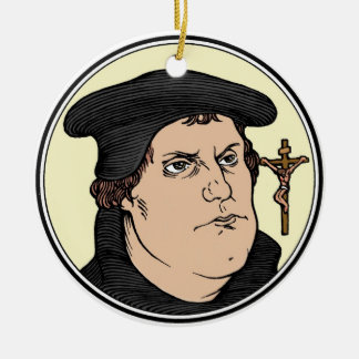 Martin Luther, der Christus bekennt, crucified Keramik Ornament