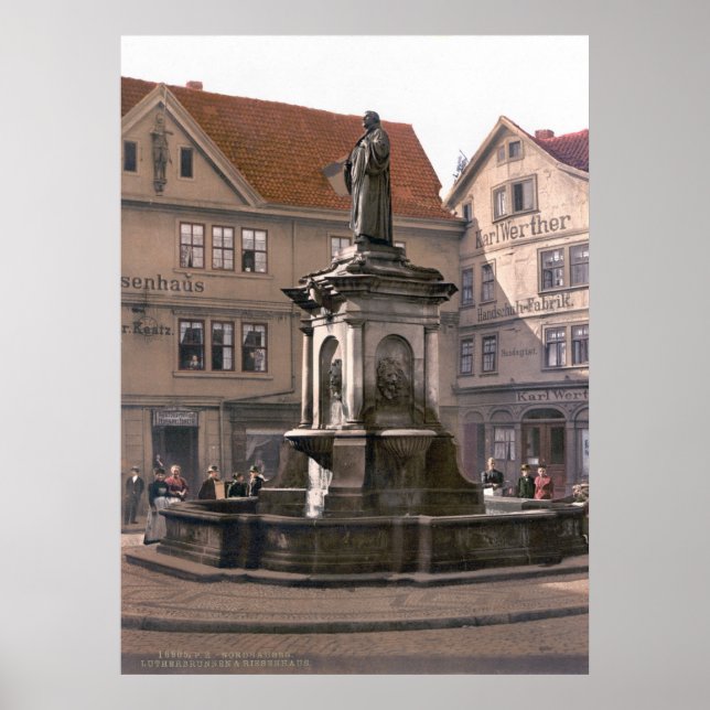 Martin Luther Fountain Poster (Vorne)