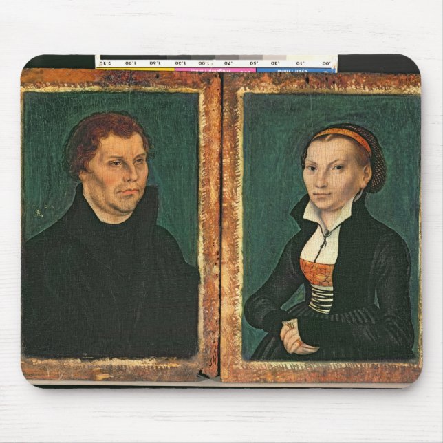 Martin Luther, Katharina von Bora, c.1526 Mousepad (Vorne)