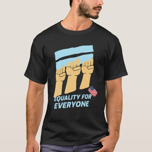 Martin Luther King's DACHgleichheit für alle T-Shirt (Vorderseite)