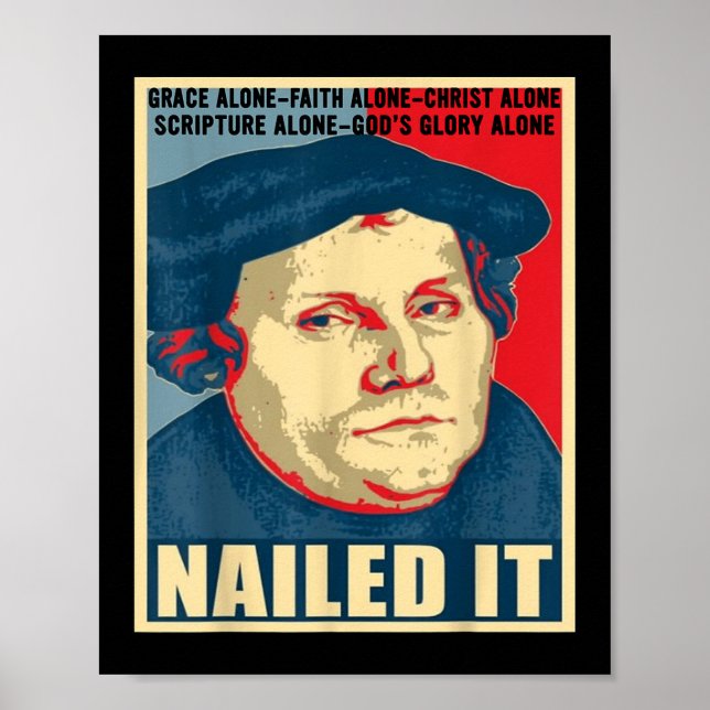 Martin Luther, Mitglied des protestantischen IT-Re Poster (Vorne)