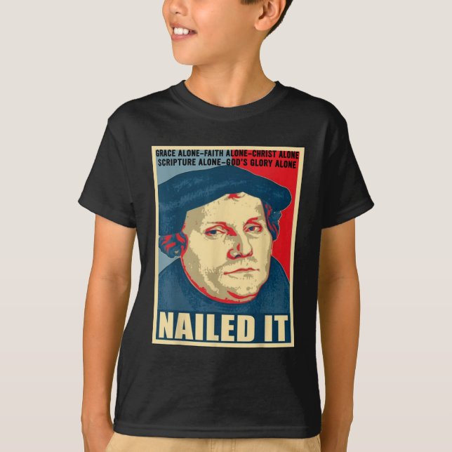 Martin Luther, Mitglied des protestantischen IT-Re T-Shirt (Vorderseite)