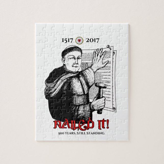 Martin Luther nagelte es! Puzzle (Vertikal)