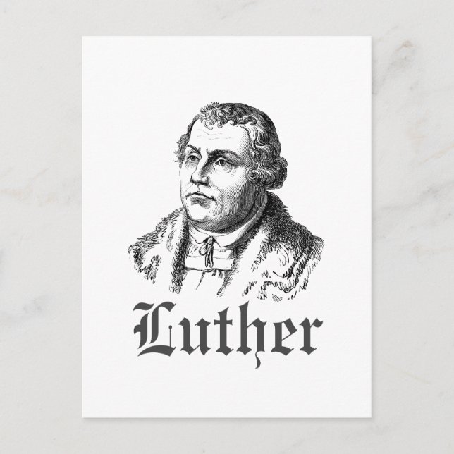 Martin Luther Postkarte (Vorderseite)
