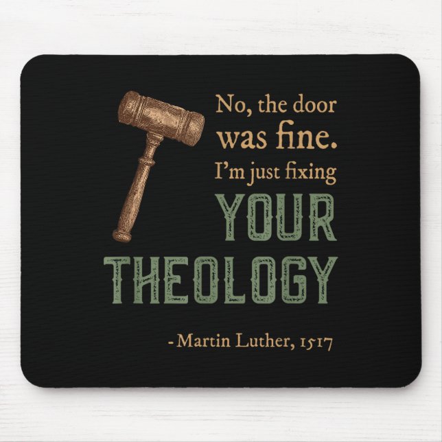 Martin Luther Reformierter Christlicher Reformatio Mousepad (Vorne)