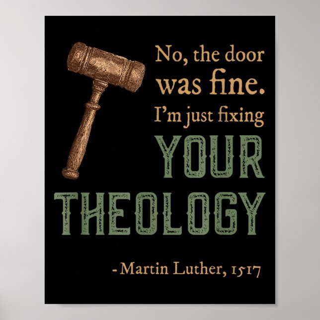 Martin Luther Reformierter christlicher Reformatio Poster (Vorne)