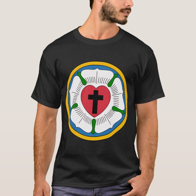 Martin Luther Rose 95 Thes T-Shirt (Vorderseite)