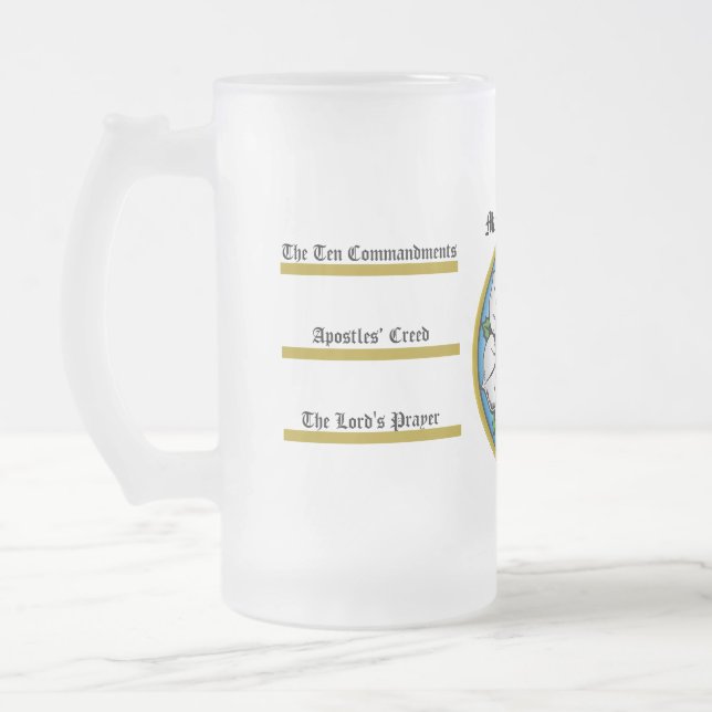 Martin Luthers Drinking-Tasse Mattglas Bierglas (Links)