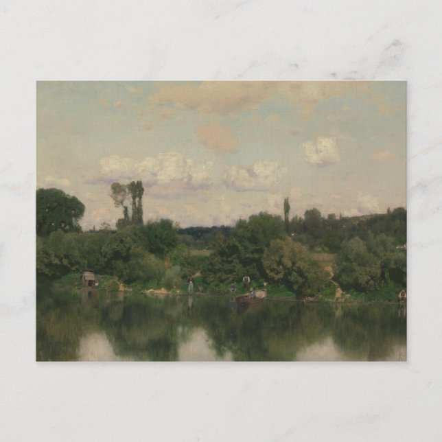 Martin Rico y Ortega - Auf der Seine Postkarte (Vorderseite)