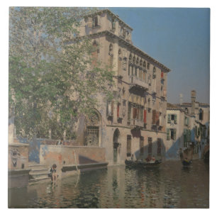 Martin Rico y Ortega - Ein Kanal in Venedig Fliese