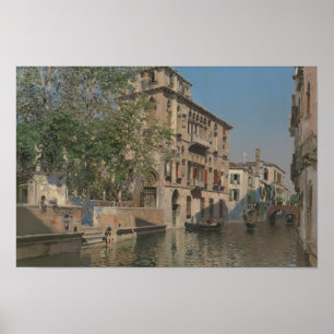 Martin Rico y Ortega - Ein Kanal in Venedig Poster