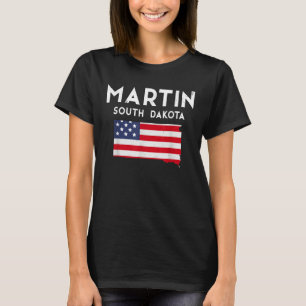 Martin South Dakota USA Staat America Travel South T-Shirt