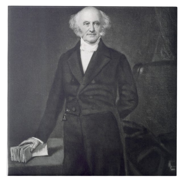Martin Van Buren, 8. Präsident des vereinigten Fliese (Vorderseite)