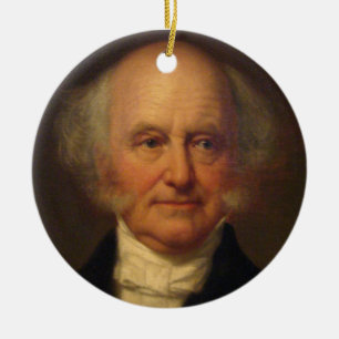 Martin Van Buren 8. Präsident Keramikornament