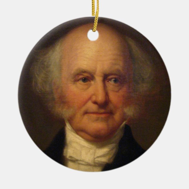 Martin Van Buren 8. Präsident Keramikornament (Vorne)
