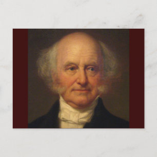Martin Van Buren 8. Präsident Postkarte