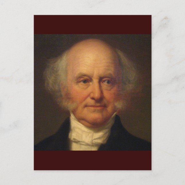 Martin Van Buren 8. Präsident Postkarte (Vorderseite)