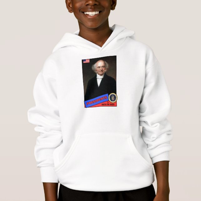 Martin Van Buren Baseball Card Hoodie (Vorderseite)