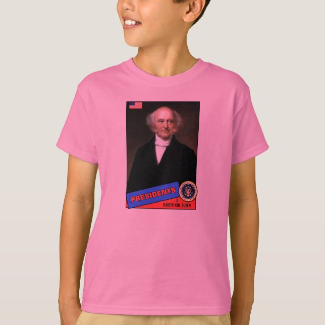 Martin Van Buren Baseball Card T-Shirt (Vorderseite)