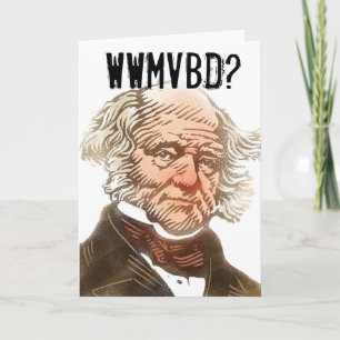 Martin Van Buren Card Karte