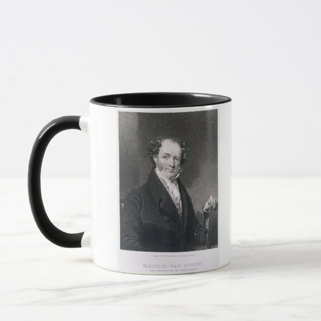 Martin Van Buren, graviert von E. Wellmore Tasse (Links)