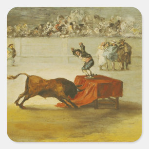 Martinchos andere Torheit im Bullring Quadratischer Aufkleber
