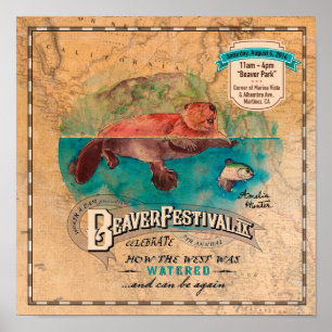Martinez Beaver Festival The West Water Poster