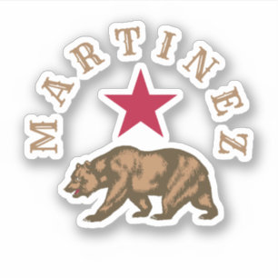 Martinez, California Classic Round Aufkleber