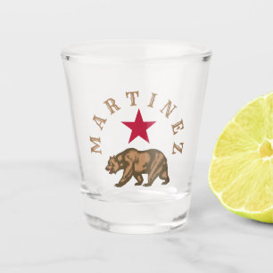 Martinez, California Shot Glass Schnapsglas