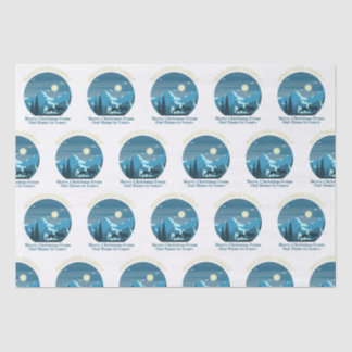 Martinez Familie froh Weihnachten von unserer Zuha Seidenpapier