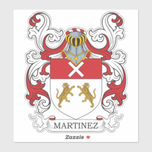 Martinez Familienwappen Aufkleber