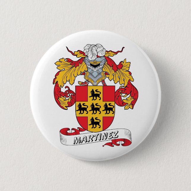 Martinez-Familienwappen Button (Vorderseite)