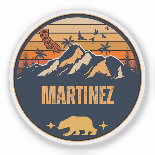 Martinez, Kalifornien Aufkleber (Vorderseite)