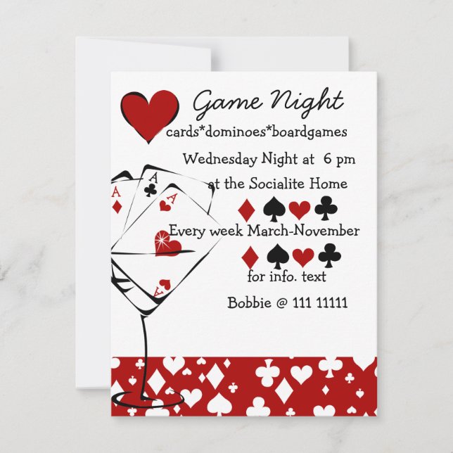 Martini Anzug Einladung (Vorderseite)