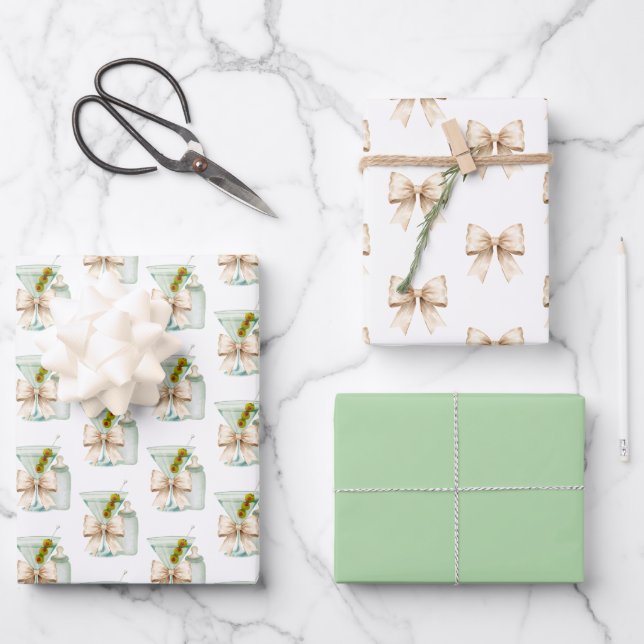 Martini Baby  Geschenkpapier Set (Vorderseite)