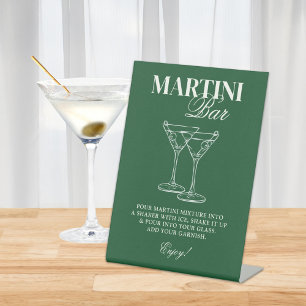 Martini Bar Bachelorette Weekend Sockelschild