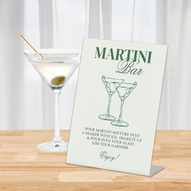Martini Bar Bachelorette Weekend Sockelschild (Von Creator hochgeladen)