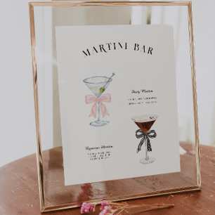 Martini Bar Geburtstags-Signature-Drink Poster