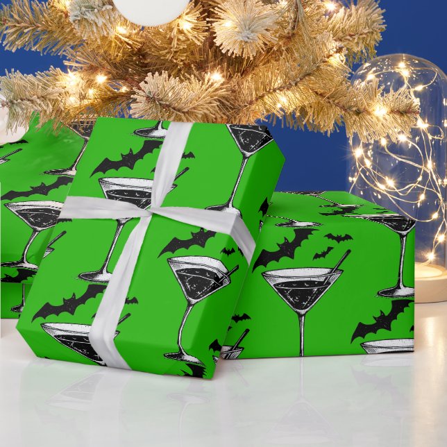 Martini Bats Geschenkpapier (Feiertage)