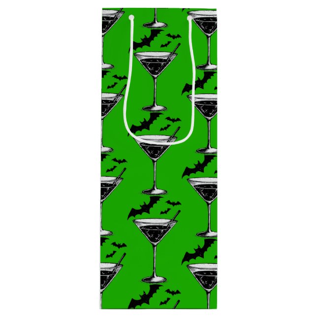 Martini Bats Geschenktüte Für Weinflaschen (Vorderseite)