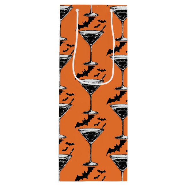 Martini Bats Geschenktüte Für Weinflaschen (Vorderseite)