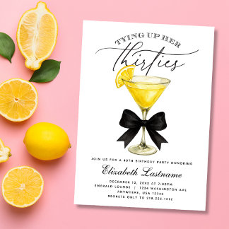 Martini bindet ihre 30er Geburtstag auf Einladung