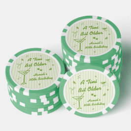 Martini Birthday Party Thema Pokerchips
