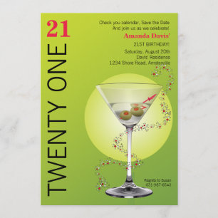 Martini Bitte einladen Save The Date