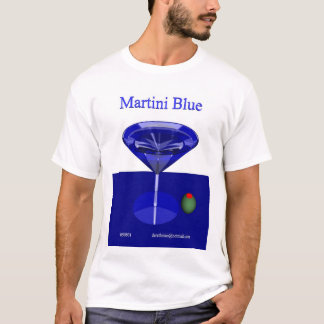 Martini-Blau (Front) T-Shirt