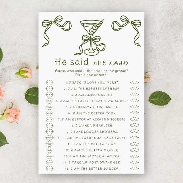 Martini-Bogen-Brautparty Er sagte, sie habe das Sp (Von Creator hochgeladen)